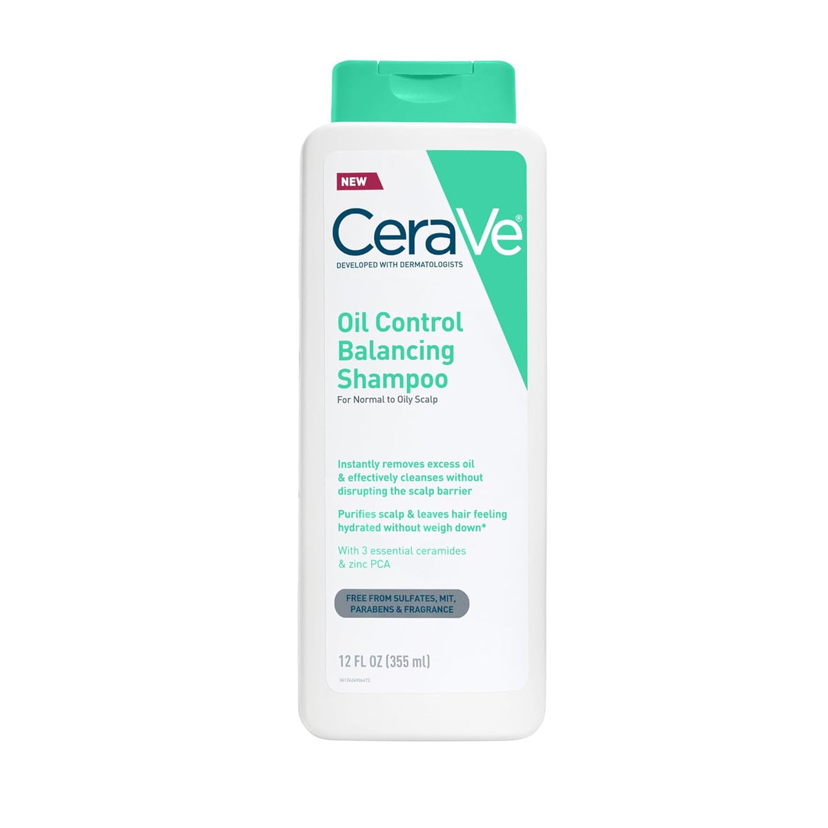 CeraVe Oil Control Shampoo. Clarifying Shampoo with Hyaluronic Acid. 12oz | Sulfate-Free Oily Hair Formula with Ceramides Deeply Purifies To Remove Excess Oil While Delivering Lightweight Hydration