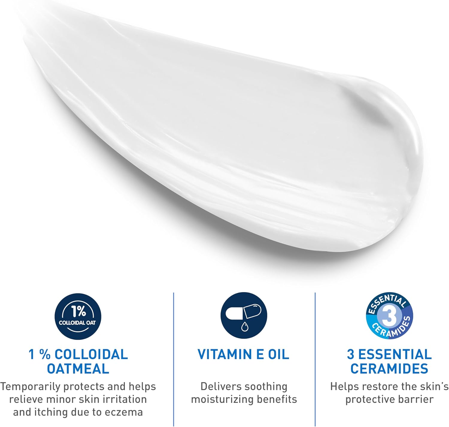 CeraVe Baby Relief Cream with 1% Colloidal Oatmeal & Vitamin E. 5oz | Baby Eczema Cream with Ceramides Helps Soothe and Calm Itchy Skin. Fragrance-Free. Developed with Pediatric Dermatologist
